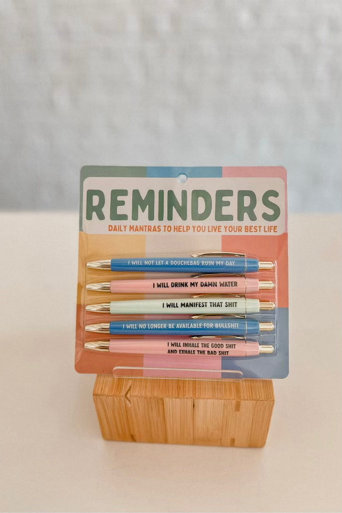 REMINDERS PEN SET
