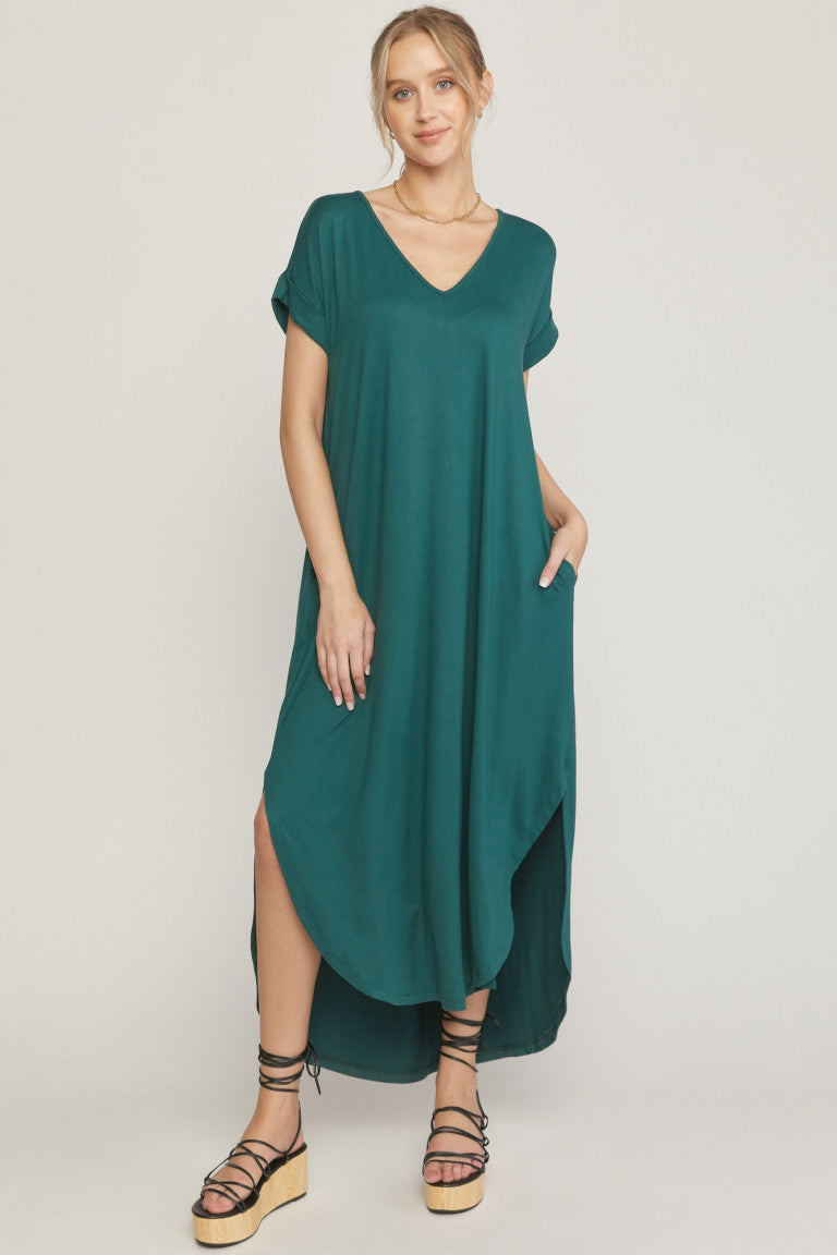 WEEKEND GETAWAY MAXI DRESS H. GREEN