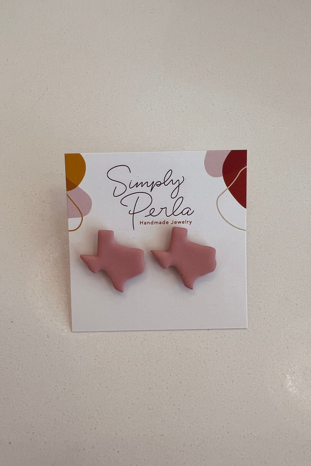 TEXAS STUD EARRINGS MAUVE