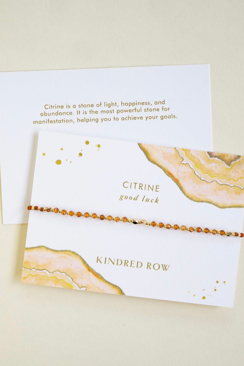 HEALING GEMSTONE BRACELET CITRINE-GOOD LUCK