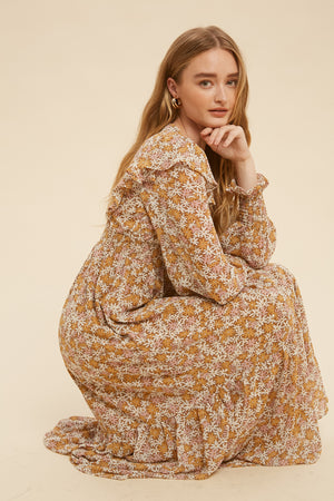 YOU'RE MY SUNFLOWER MIDI DRESS