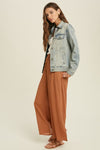 ROCKING STEADY DENIM JEAN JACKET L. DENIM