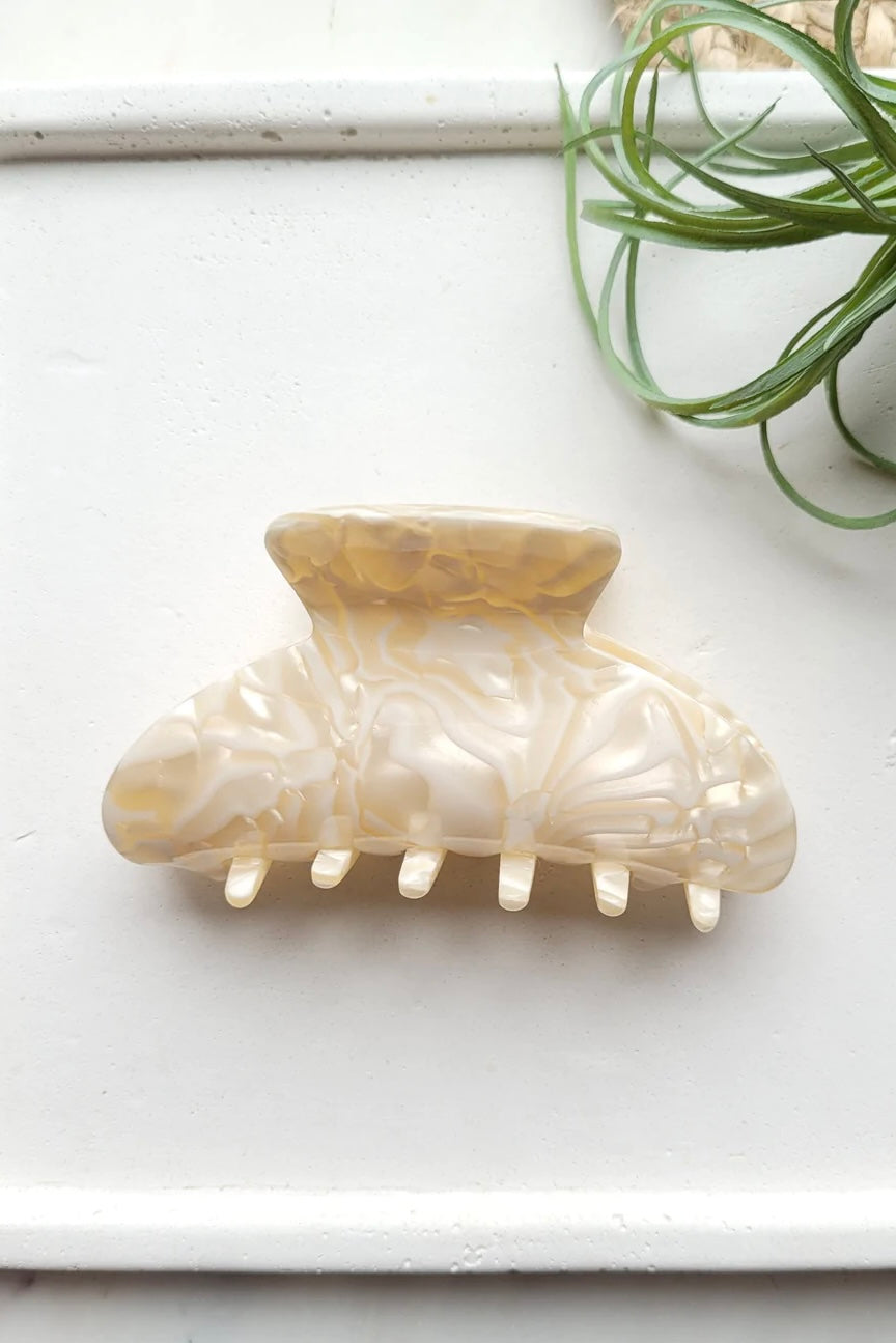 CANDACE HAIR CLAW IVORY