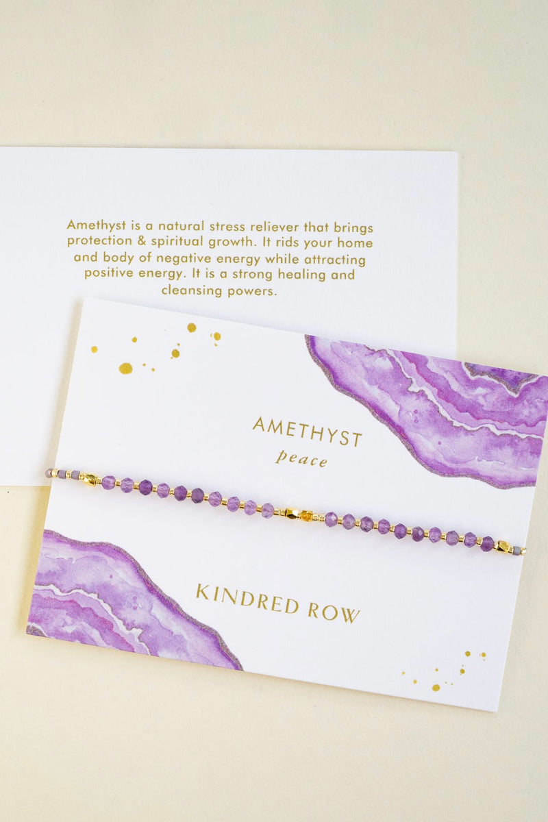 HEALING GEMSTONE BRACELET AMETHYST-PEACE
