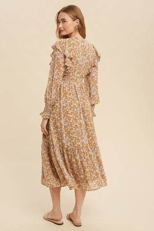 YOU'RE MY SUNFLOWER MIDI DRESS